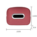 Leather Car Tissue Organizer Storage Bag–Multi-Position Holder Red